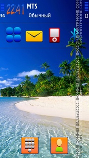 Summer Beach 03 tema screenshot