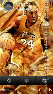 Capture d'écran Kobe Bryant - Lakers thème