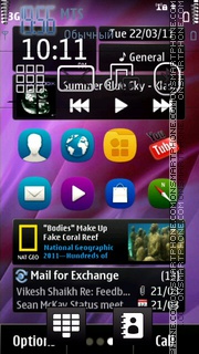 Capture d'écran N9 Android thème