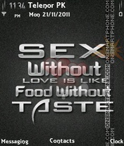 Taste tema screenshot