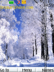 Winter Road tema screenshot