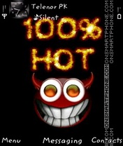 100 Percent Hot tema screenshot