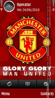 Capture d'écran Glory Glory Man Utd thème