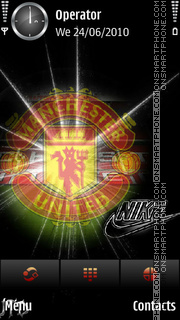Capture d'écran Manchester united nike thème