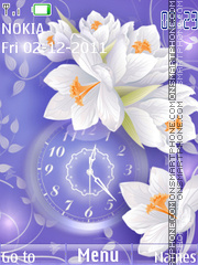 Скриншот темы White flowers