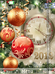 New Year's theme screenshot
