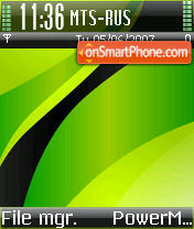 Green Power tema screenshot
