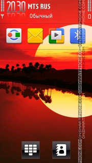 Melting Sunset theme screenshot