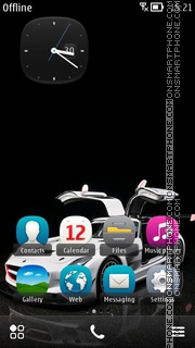 Mercedes SLS Amg Gt3 theme screenshot