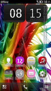 Symbian Anna New Icons es el tema de pantalla