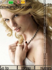 Taylor Swift With Ringtone theme screenshot