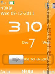 Скриншот темы Iphone 5 Orange