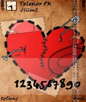 Paper heart theme screenshot