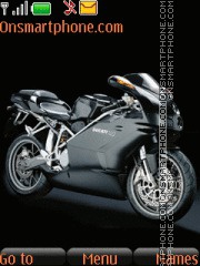 Capture d'écran Black Ducati thème