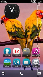 Exotic Birds 01 tema screenshot