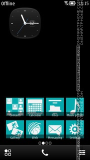 Wp7 teal dark tema screenshot