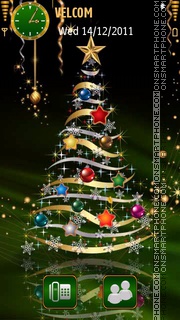 Capture d'écran Christmas tree thème