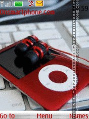 Capture d'écran Music Red iPod thème