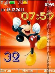 Capture d'écran Mickey Mouse Clock thème