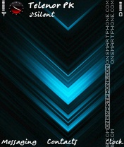 Blue abstract tema screenshot