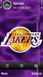 Capture d'écran LA Lakers thème