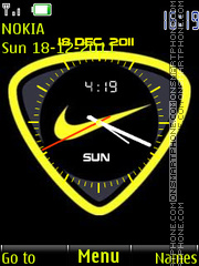 Nike Dual Clock tema screenshot