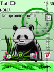 Скриншот темы Panda Clock 01