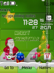 Christmas SWF Clock tema screenshot