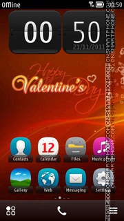 Скриншот темы Hd Valentines Day