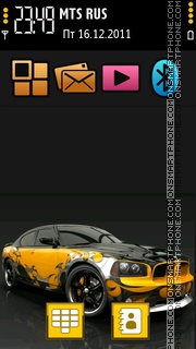 Car Yellow tema screenshot