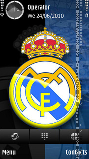 Capture d'écran Real Madrid Spain thème