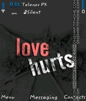 Скриншот темы Love hurts
