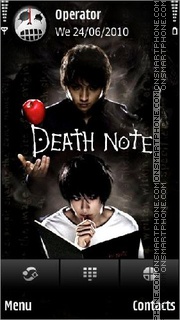 Death Note tema screenshot
