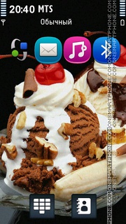 Ice Cream 02 tema screenshot