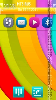 Rainbow 10 tema screenshot