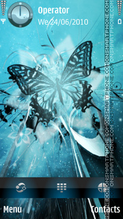 Abstract Butterfly tema screenshot