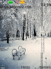 Winter Garden tema screenshot