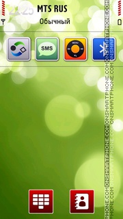 Green Orbs Theme theme screenshot