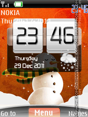Snowman Time Theme-Screenshot