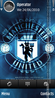 Manchester United blues theme screenshot