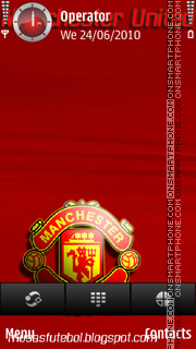 Capture d'écran Manchester united red thème