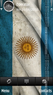 Скриншот темы Argentina flag