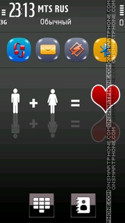 Скриншот темы Love Equation