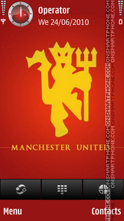Capture d'écran Manchester Red Devils thème