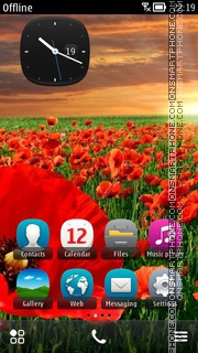 Poppy Field 01 tema screenshot