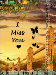 l Miss You Theme-Screenshot