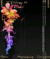 Скриншот темы Golden flower