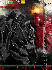 Capture d'écran Black And Red Rose thème
