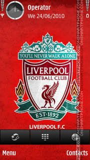 Capture d'écran Liverpool YNWA thème