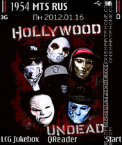 Capture d'écran Hollywood-Undead thème